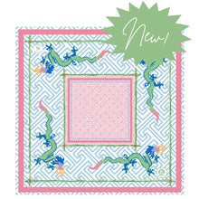 Load image into Gallery viewer, Mahjong mat with dragon design featuring dragon design by Edith-Anne Duncan